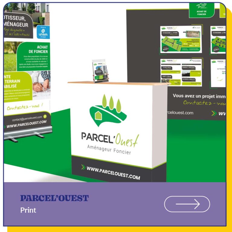 Signalétique grand format: roll-up, bâche, comptoir d'accueil, panneaux, brochure