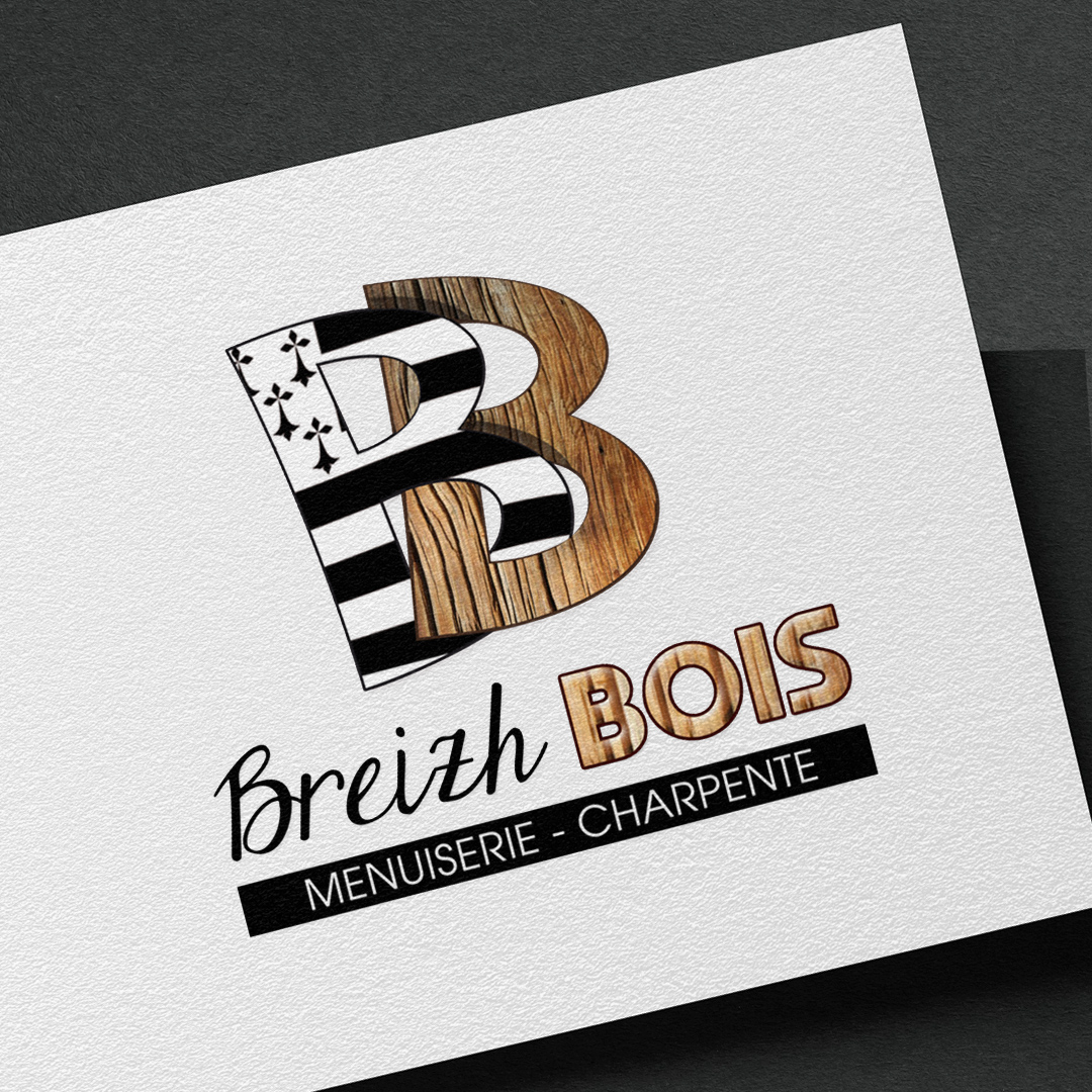 BREIZH BOIS - Logotype | Carte de visite